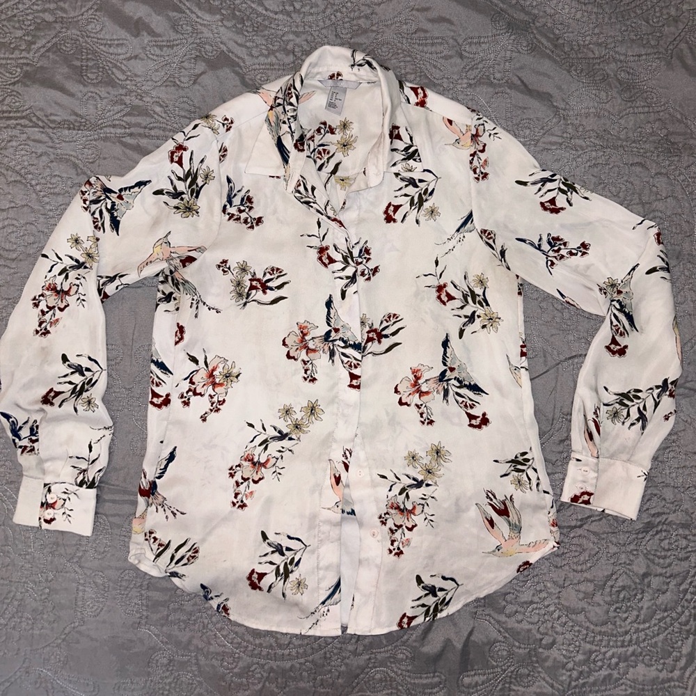 Floral Button-Up Shirt